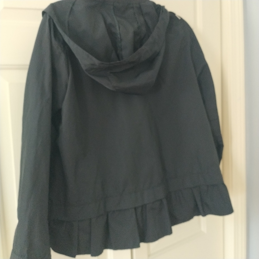 Zara Basic Parka Jacket Black Water Resistant Hoo… - image 7